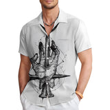 Skull Fingers Printed Shirt For Men