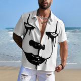 Poker Face Printed Shirt For Men