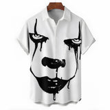 Poker Face Printed Shirt For Men