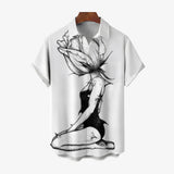 Rose Girl Personalized Printed Shirt For Men