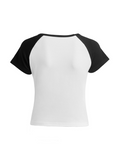 Contrast Raglan Slim Short Sleeve Tee