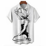 Rose Girl Personalized Printed Shirt For Men