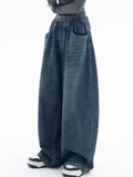 Baggy-Boyfriendjeans in Denim-Blau