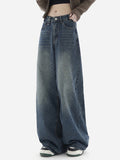 Blue Wash Baggy Boyfriend Jeans