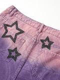 Star Spider Web Orint Cargo Jeans