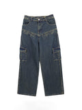 Men's Different Pocket Design Cargo Jeans