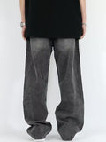 Men's Vintage Gray Dangle Baggy Loose Jeans