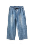 Men's Washed Distressed Loose Jeans