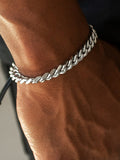 Men's Hip Pop Stainless Steel Cord Woven Bracelet