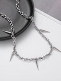 Men's Hip Pop Stud Pendant Necklace