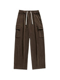 Men's Corduroy Flap Pocket Lace Up Cargo Pants