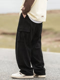 Men's Corduroy Flap Pocket Lace Up Cargo Pants