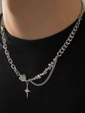 Collier pendentif Hip Pop Star pour hommes