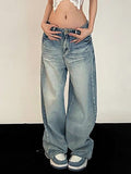 Lockere Boyfriendjeans im Vintage-Look mit Waschung