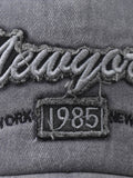 Casquette de baseball avec broderie de lettres en détresse délavée