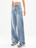 Dunkel verwaschene Vintage-Baggy-Boyfriendjeans