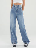 Dunkel verwaschene Vintage-Baggy-Boyfriendjeans