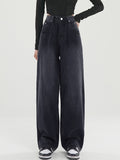 Dunkel verwaschene Vintage-Baggy-Boyfriendjeans