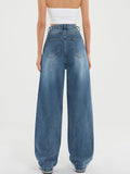 Dunkel verwaschene Vintage-Baggy-Boyfriendjeans