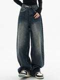 Dark Wash Vintage Baggy Boyfriend Jeans