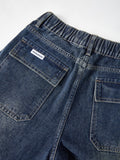 Dunkel verwaschene Vintage-Baggy-Boyfriendjeans