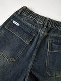 Dunkel verwaschene Vintage-Baggy-Boyfriendjeans