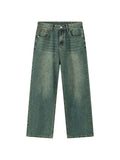 Men's Faded Vintage Denim Loose Jeans