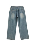 Men's Faded Vintage Denim Loose Jeans