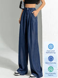 EMMIOL Pleated High Rise 26°C/78°F Air Jeans