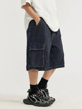 Short en jean ample de style ancien