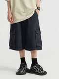 Street Loose Old Style Denim Shorts