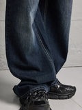 Men's Pure Cotton Basic Dark Blue Boyfriend Jeans