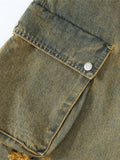 Wasteland, Wind And Water To Make Old Holes Cargo Jeans