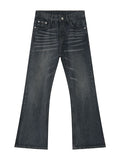 Lockere, gerade, vielseitige Jeans mit weitem Bein