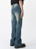 Personalized Straight Micro Speaker Loose Jeans