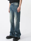 Personalized Straight Micro Speaker Loose Jeans