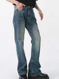 Personalized Straight Micro Speaker Loose Jeans