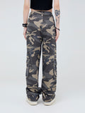 Jeans cargo camouflage pour vêtements de travail amples