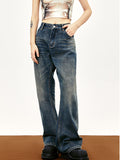 Distressed bamboo casual Boyfriend Jeans