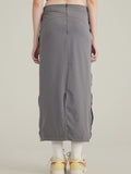 Contrast color stitching quick drying Maxi Skirts