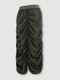 Pleated quick-drying four-way elastic Maxi Skirts