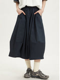 Versatile High Waist Casual Skirt Maxi Skirts