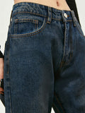 Hand Brushed Wax Washed Distressed Boyfriend Jeans