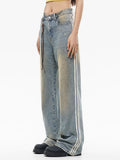 Retro Washed Faded Yellow Boyfriend Jeans