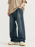 Simple And Versatile Straight Leg Loose Jeans