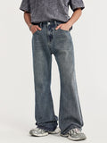 Retro Personality Straight Loose Jeans