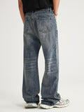 Retro Personality Straight Loose Jeans