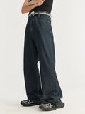 Original Color Washed Wide Leg Loose Jeans