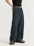 Original Color Washed Wide Leg Loose Jeans