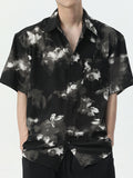 Retro Tie-Dye Floral Atmosphere Short Sleeve